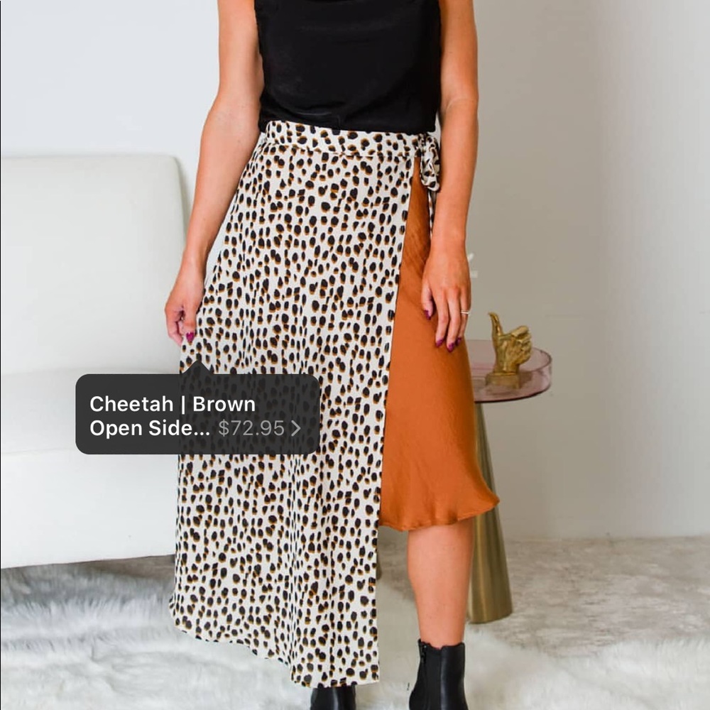Cheetah Print Skirt